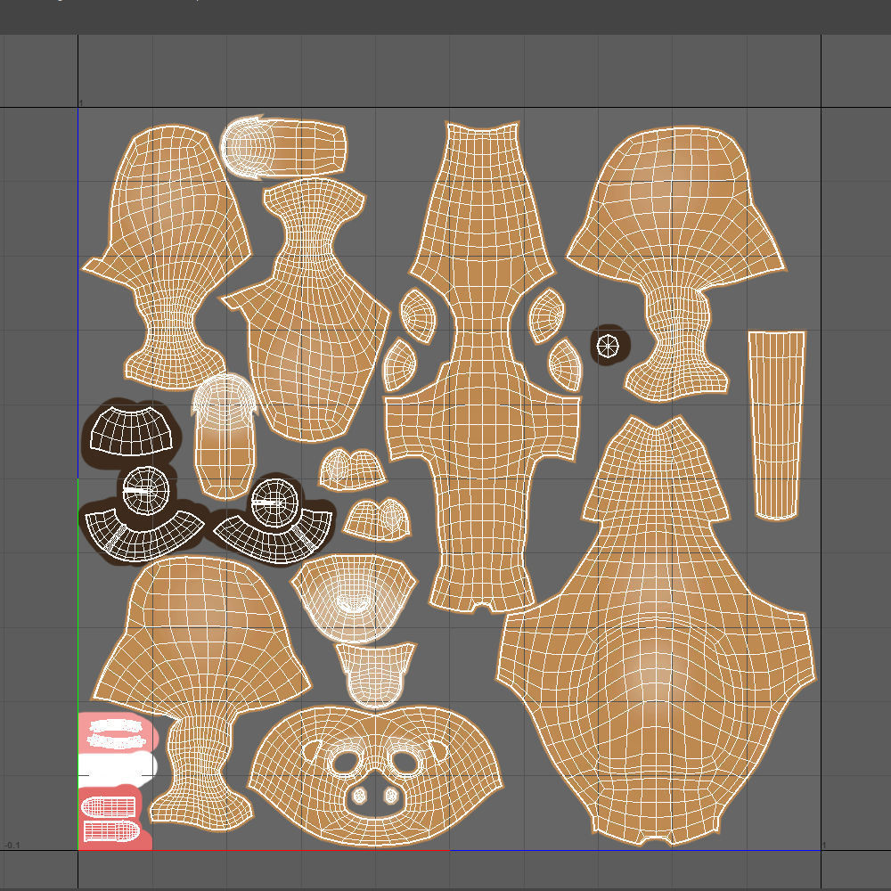 Camel Cartoon 3D model_20