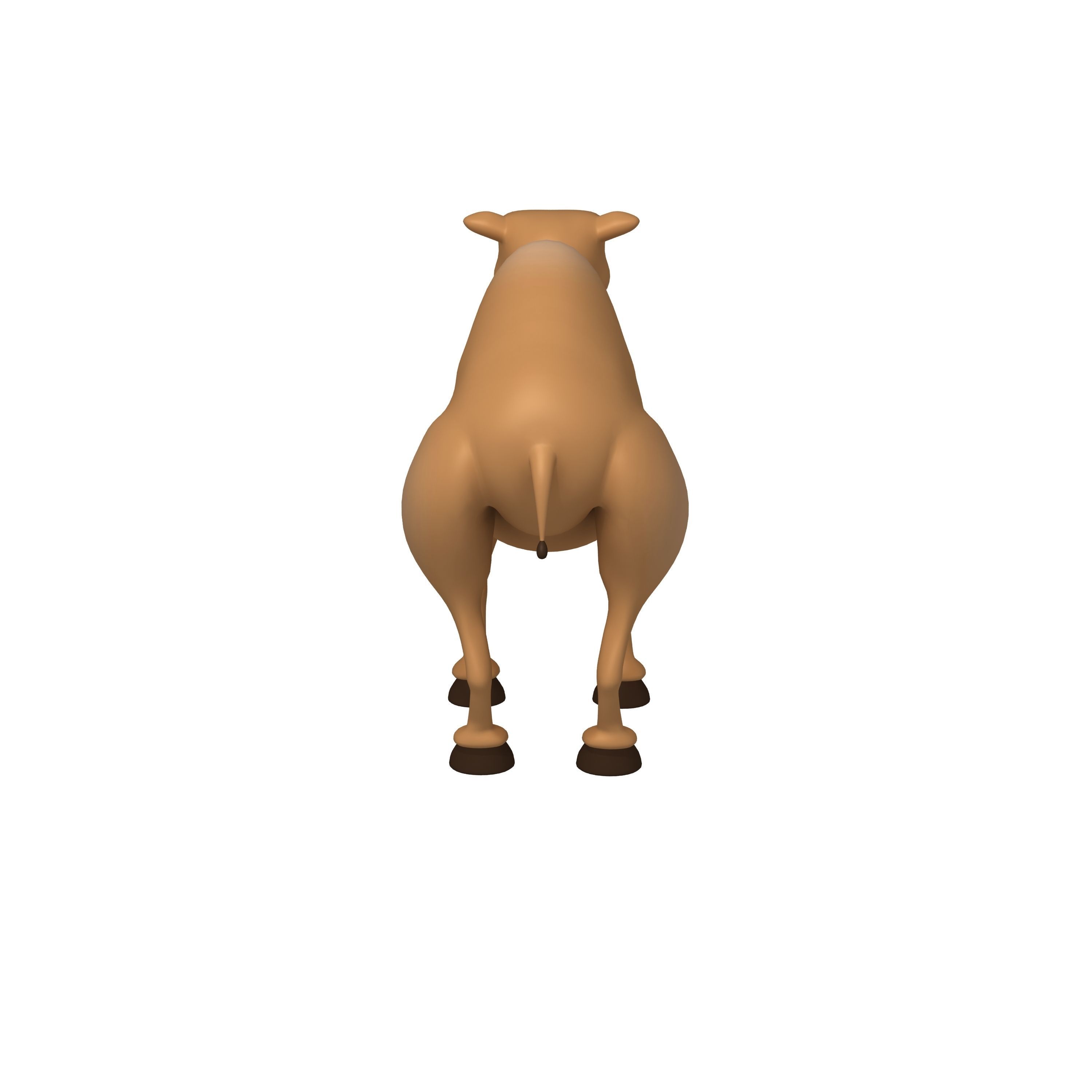 Camel Cartoon 3D model_4