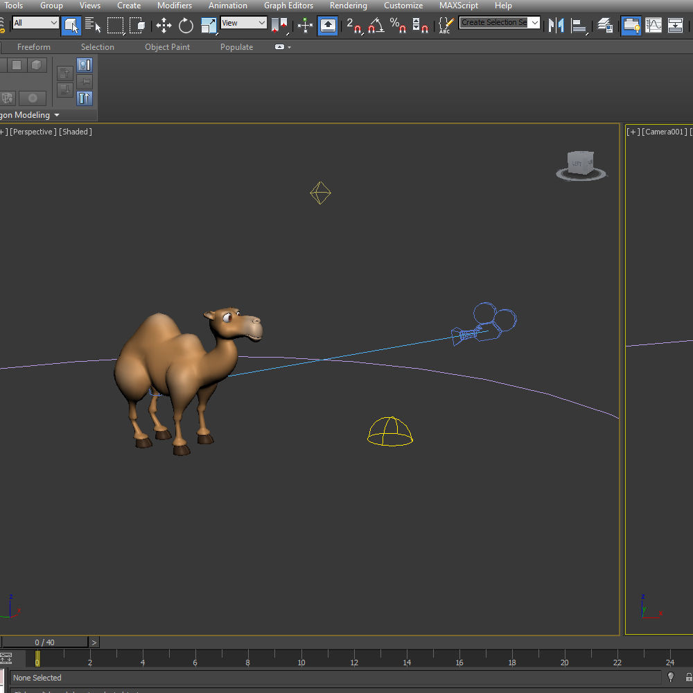 Camel Cartoon 3D model_15