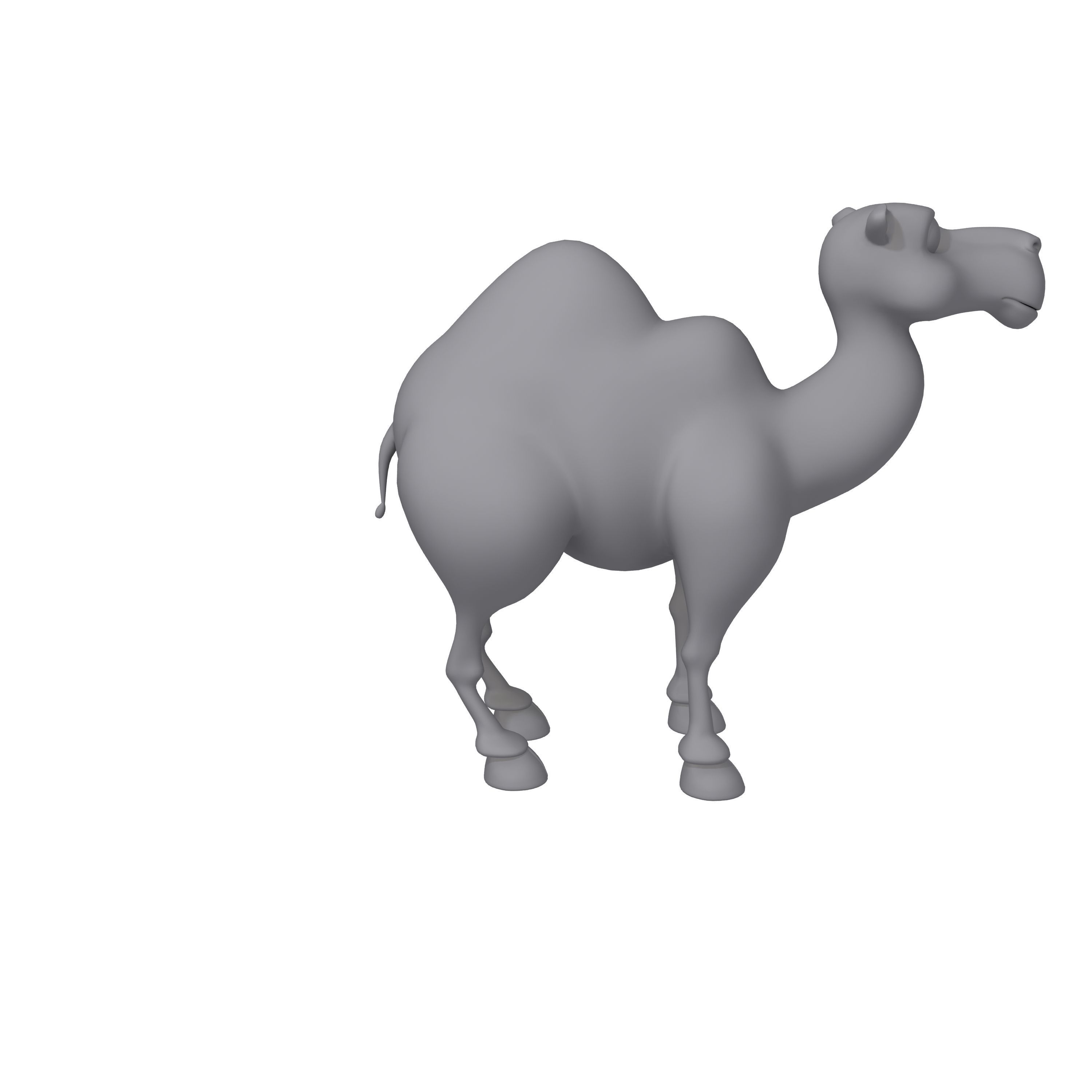 Camel Cartoon 3D model_10