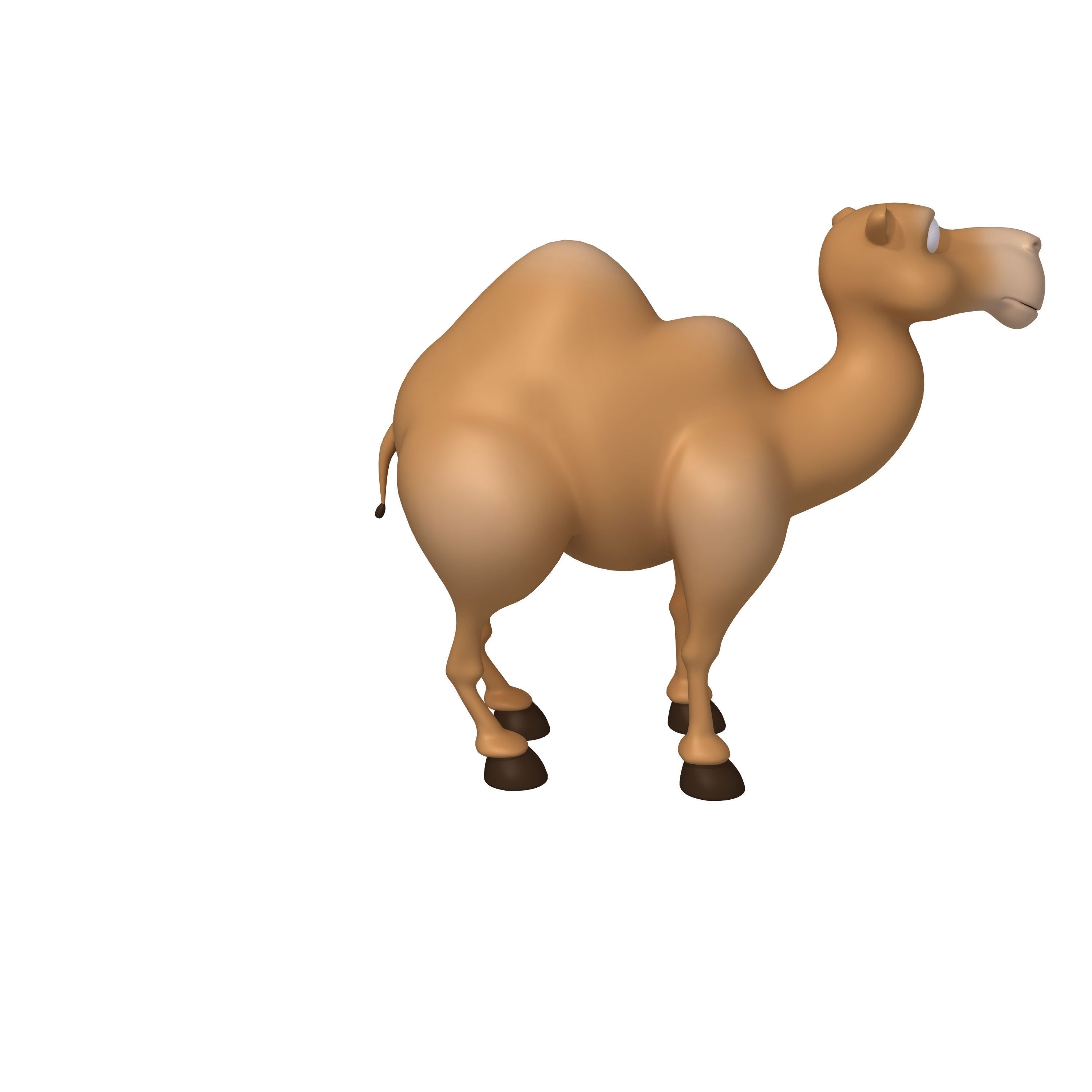Camel Cartoon 3D model_3