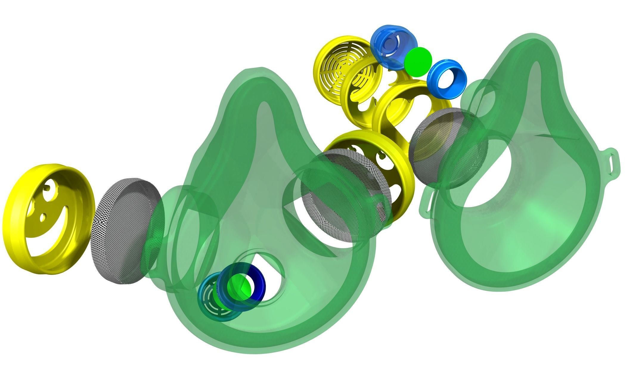 Flexible Covid Mask Free 3D print model_2