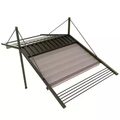 Motorized Pergola 3a bronze patina dark