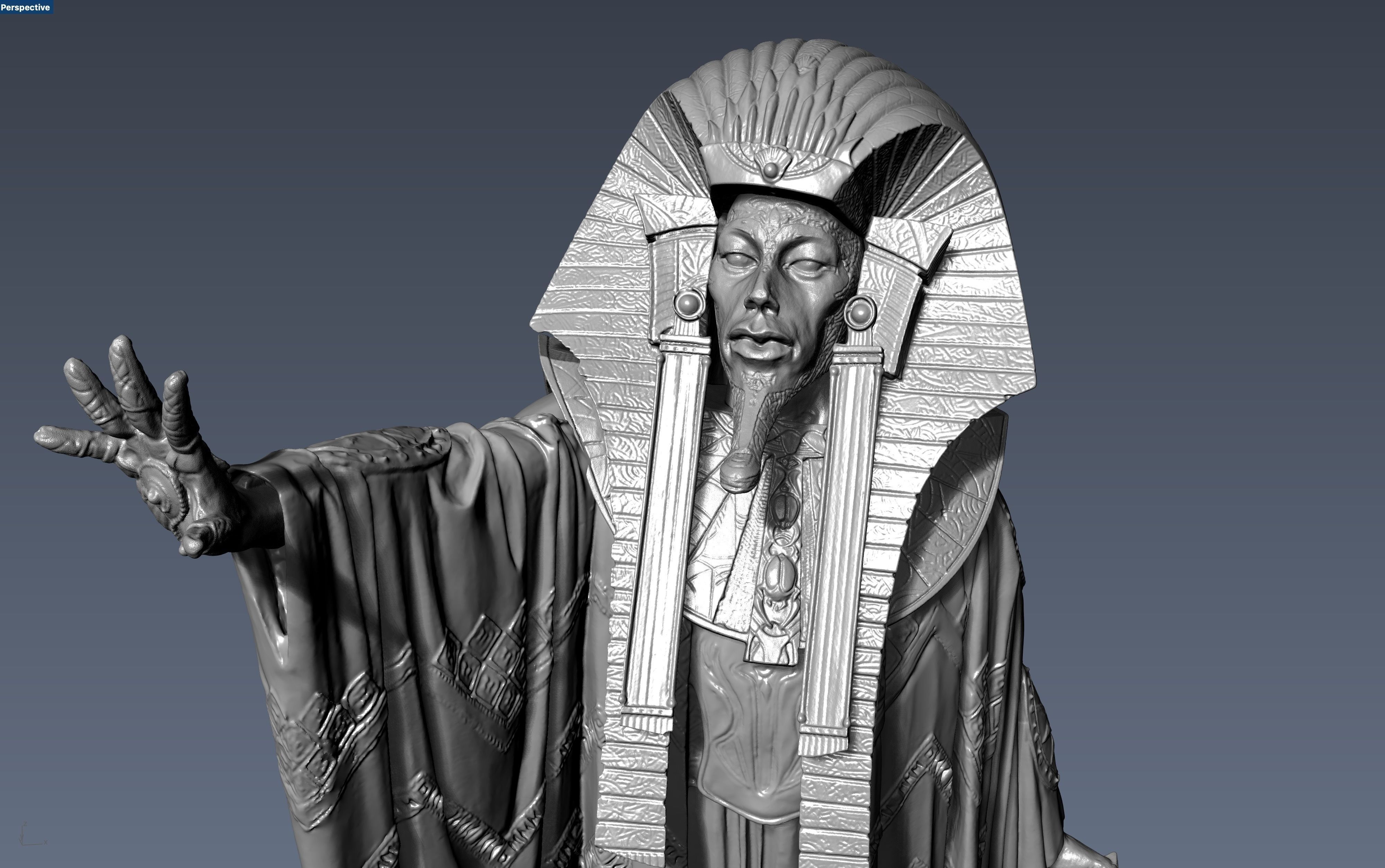 Stargate Ra scale figure 3D print model_7