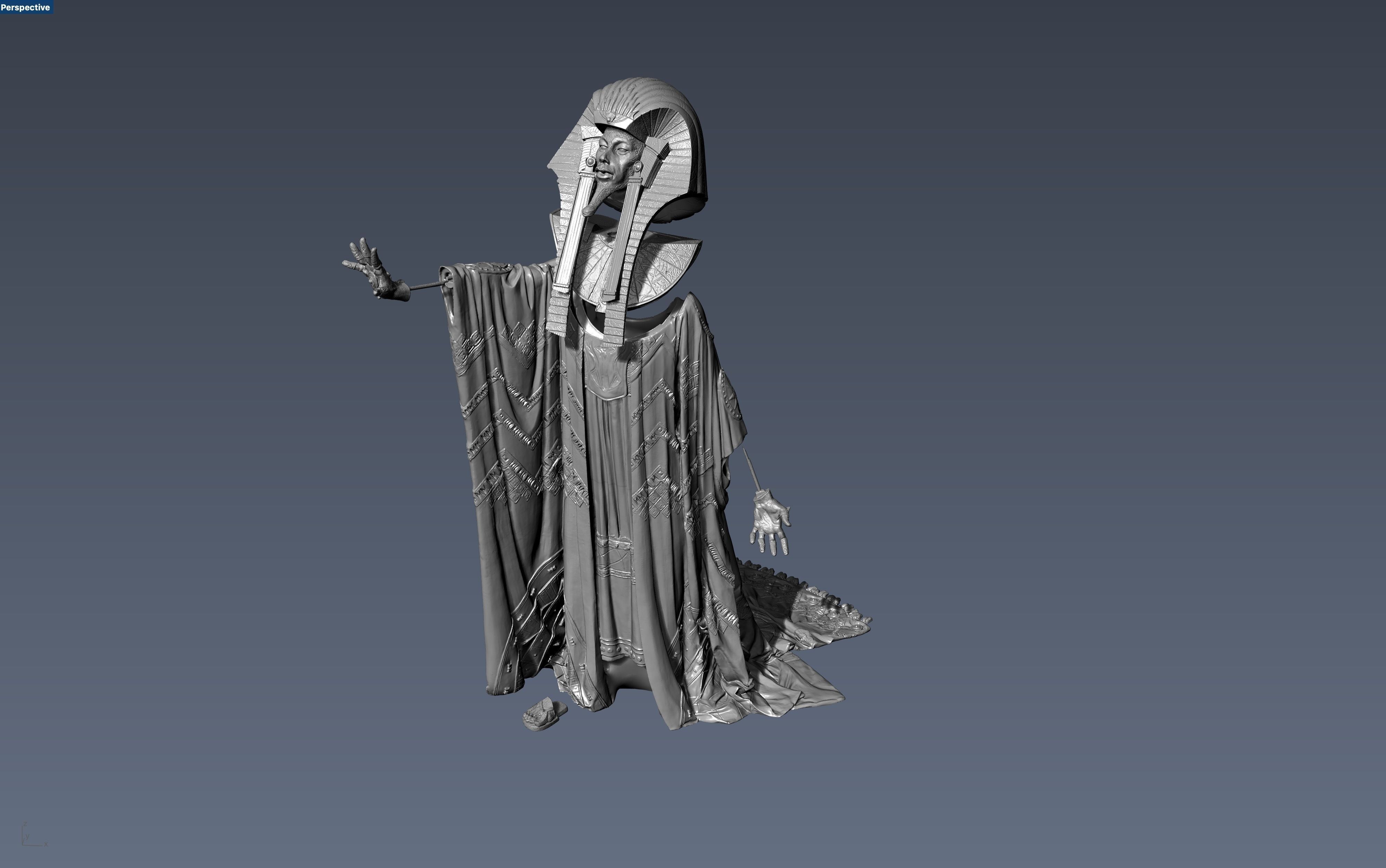 Stargate Ra scale figure 3D print model_4