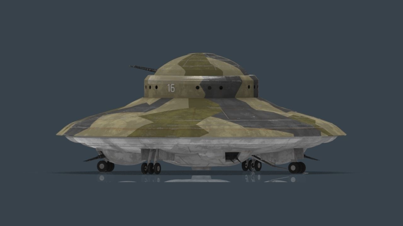 Haunebu ufo with camouflaged surface 3D model_15