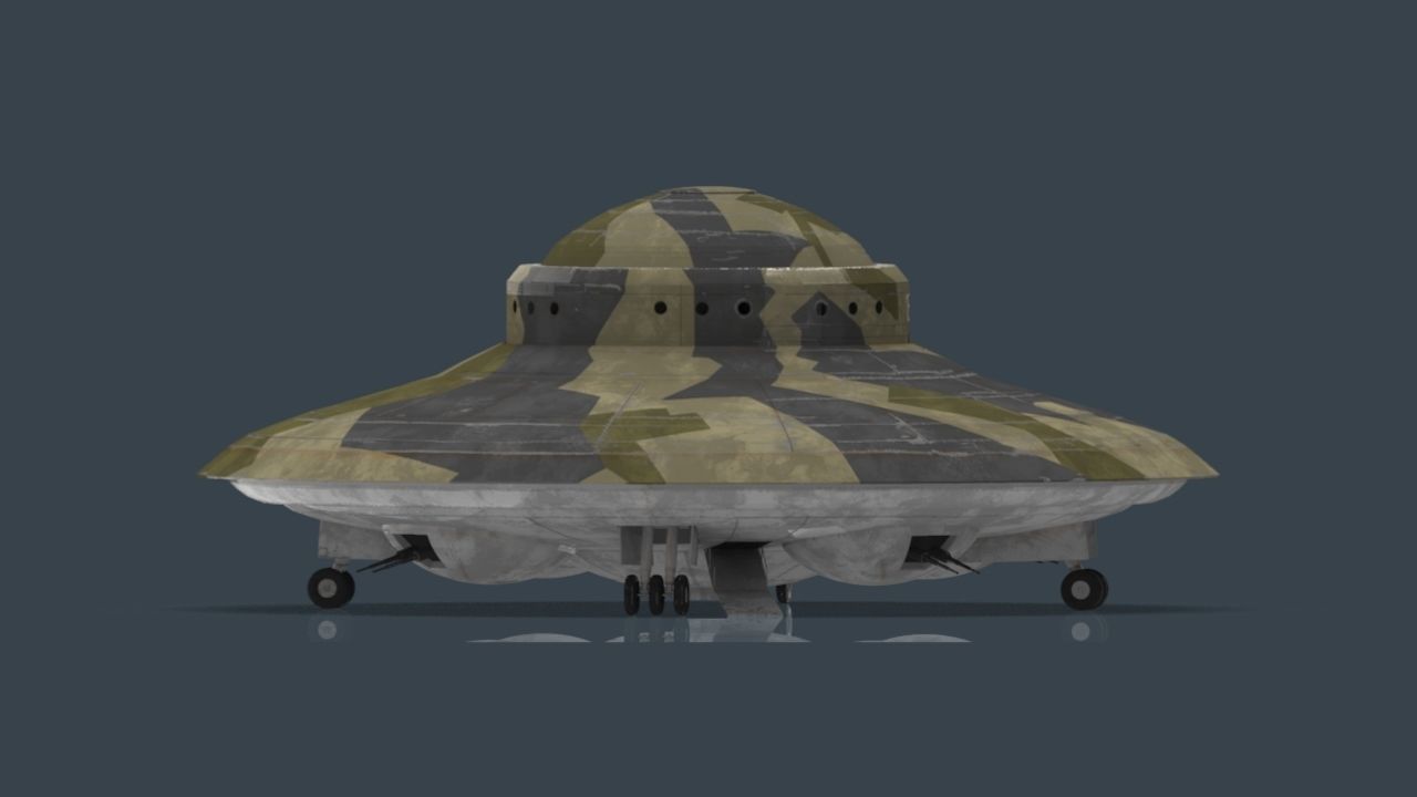 Haunebu ufo with camouflaged surface 3D model_17