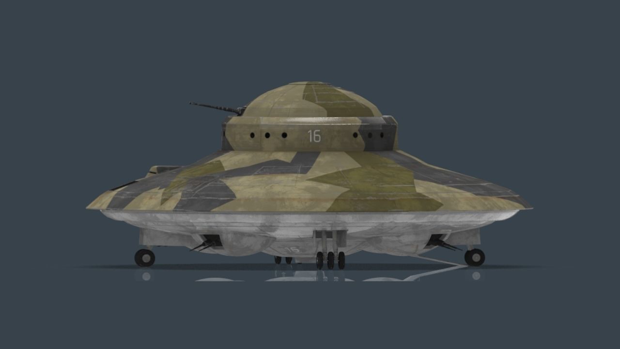 Haunebu ufo with camouflaged surface 3D model_14