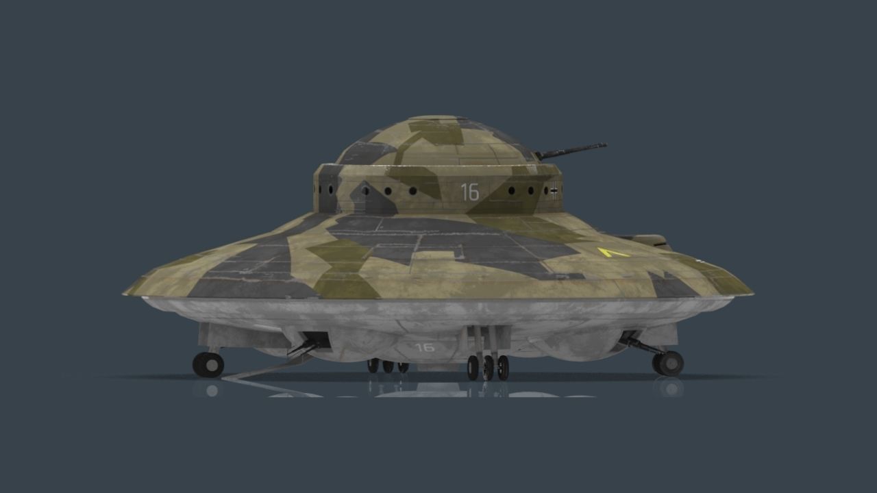 Haunebu ufo with camouflaged surface 3D model_19