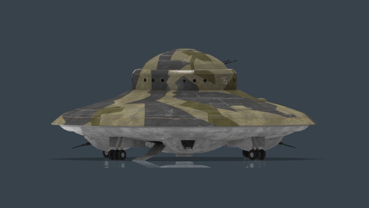 Haunebu ufo with camouflaged surface 3D model_18