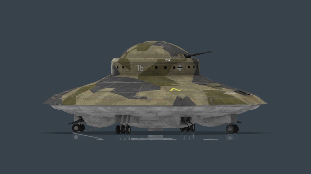 Haunebu ufo with camouflaged surface 3D model_20