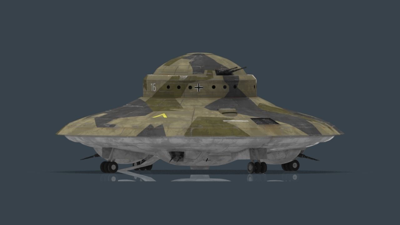 Haunebu ufo with camouflaged surface 3D model_21