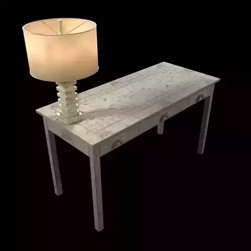 wisteria moorish desk white decorators lighting cinder table lam 3D model