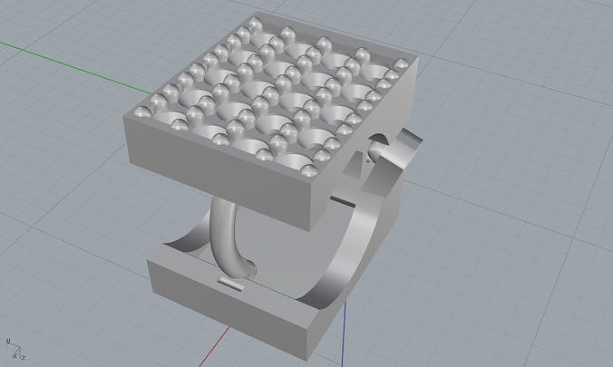 square ring 2 3D model 3D printable | CGTrader