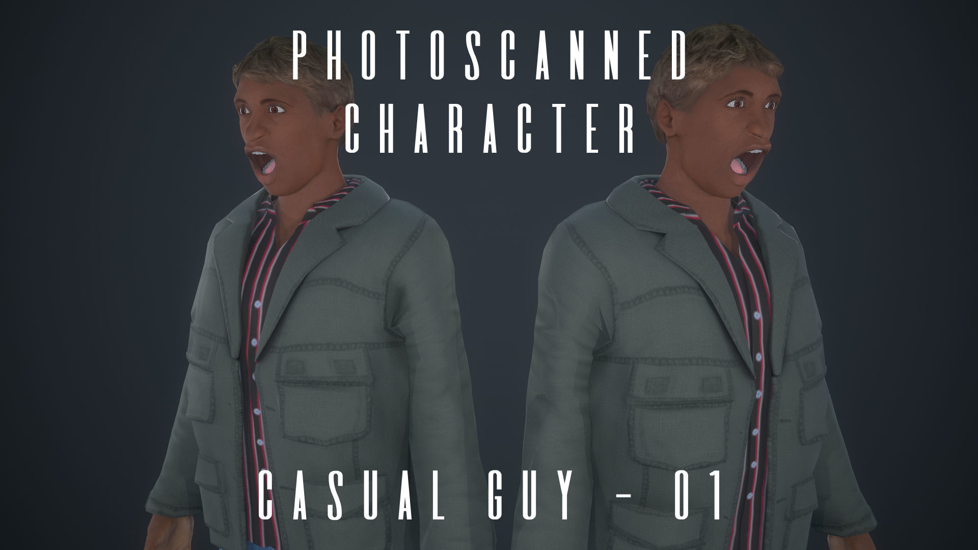Photoscanned Character - Casual Guy 01