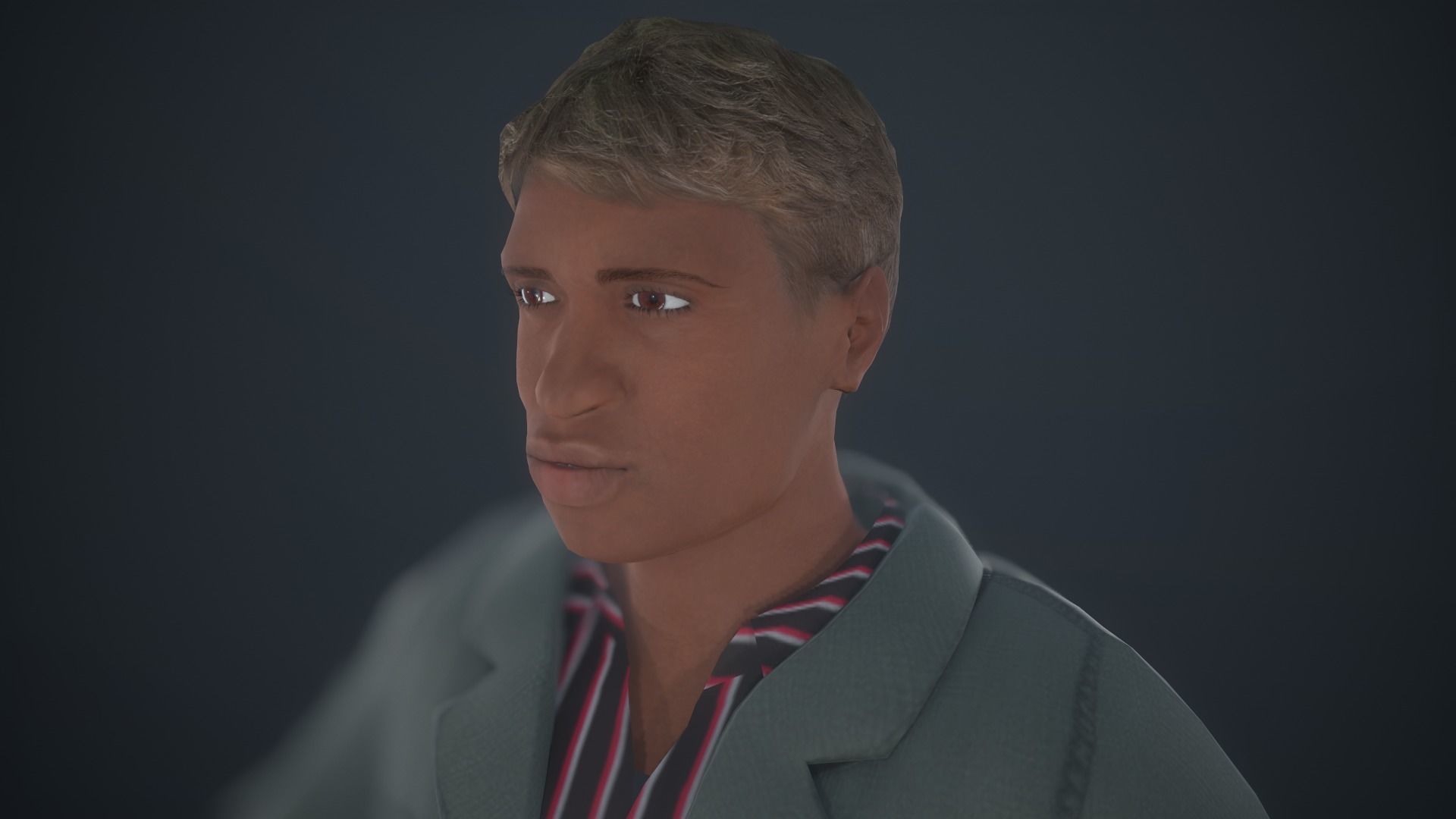 Photoscanned Character - Casual Guy 01 Low-poly 3D model_2