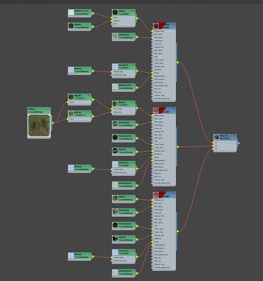 Pine 01 Corona 3D model_11