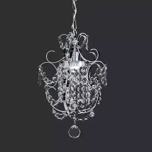 Amorette 1-Light Chrome Glam Lighting Mini Pendant Chandelier