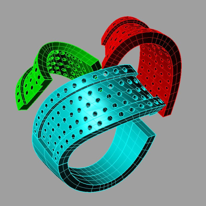 Women ring with gems 3dm stl 3D print model 3D print model_3