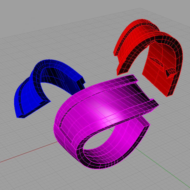 Women ring with gems 3dm stl 3D print model 3D print model_4