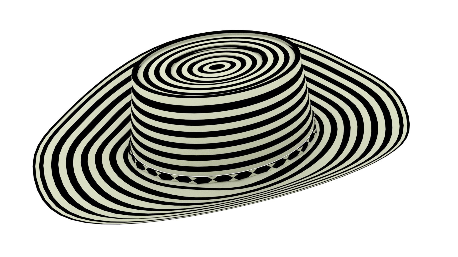 Colombian Hat 3D model_1