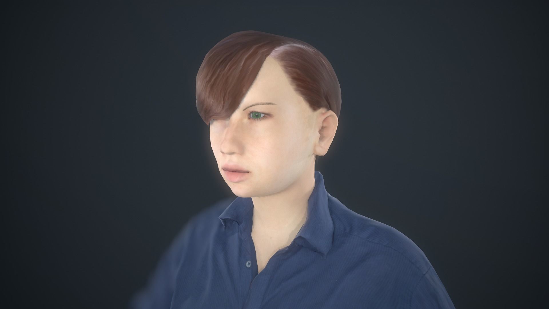 Photoscanned Character - Casual Woman 01 Low-poly 3D model_2