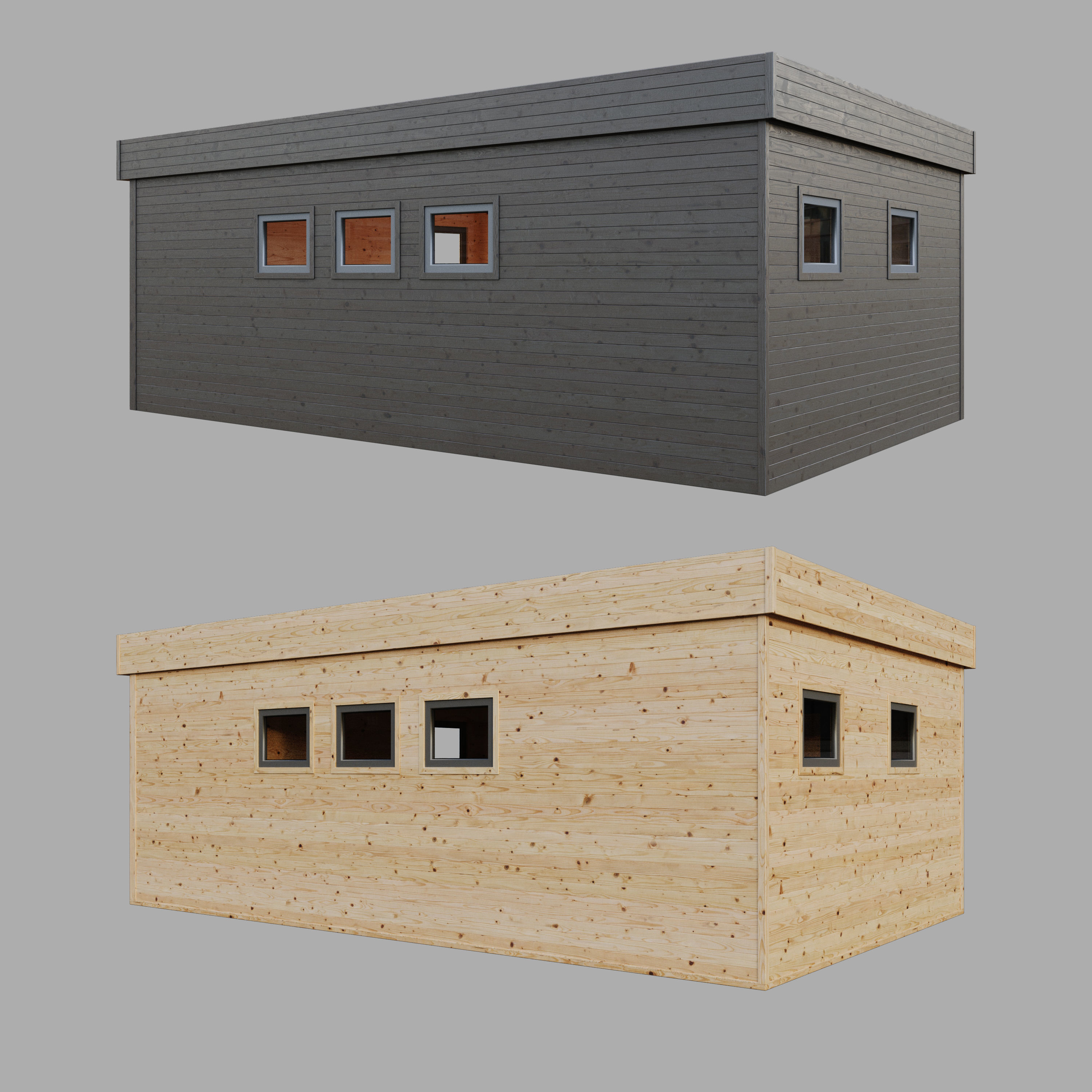 Modular house  bathhouse 3D model_3