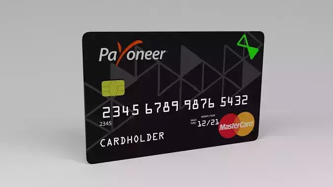Payoneer credit card 3D model