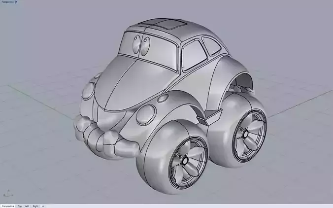Buggy Toy Car 3D model