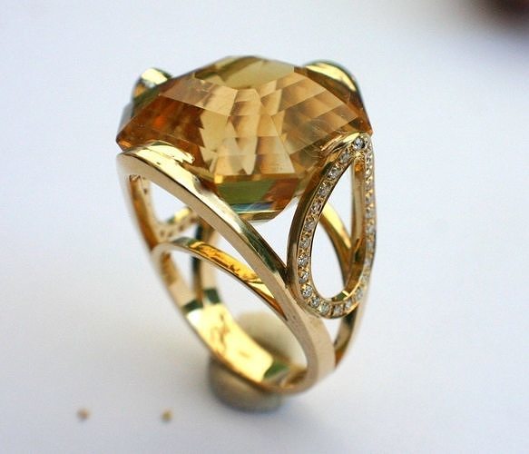 Radiant Center Ring 3D print model AN57 3D print model