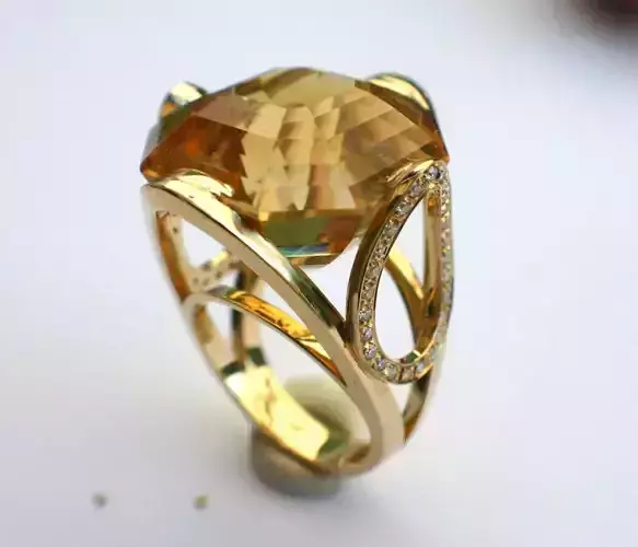 Radiant Center Ring 3D print model AN57 3D print model