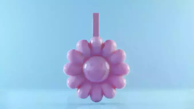 Murakami Flower Necklace and Pattern 3D print model