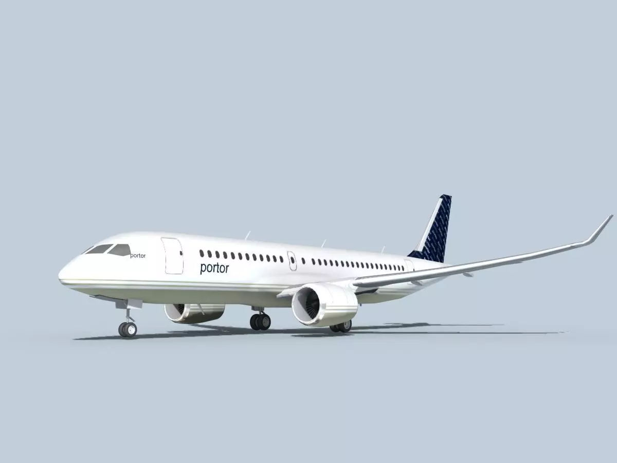Bombardier CS100 Portor 3D model_0