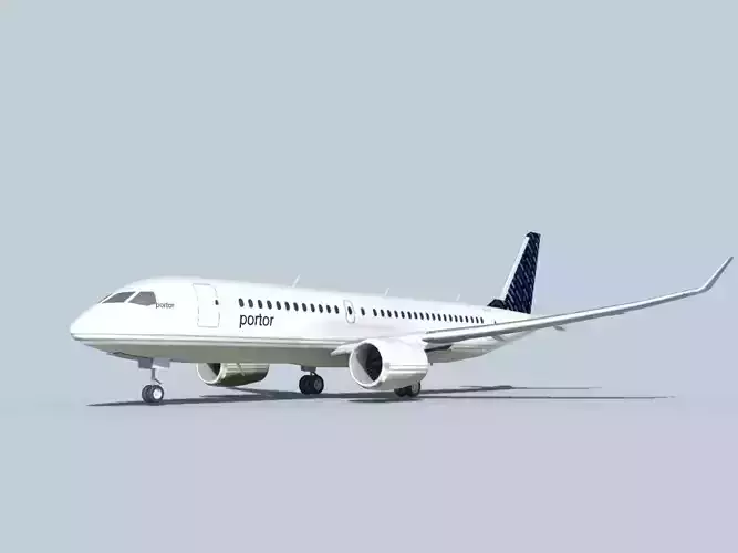 Bombardier CS100 Portor 3D model Bombardier CS100 Portor 3D model