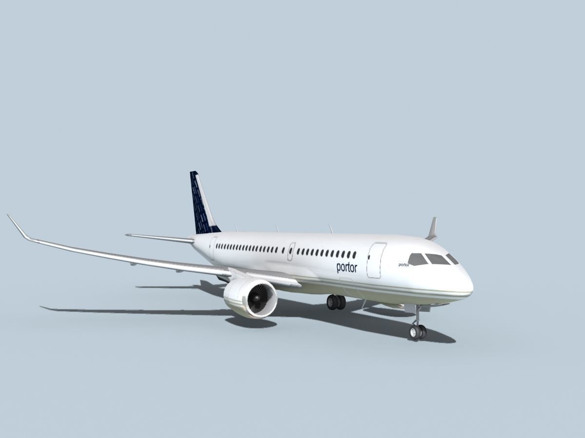 Bombardier CS100 Portor 3D model_2