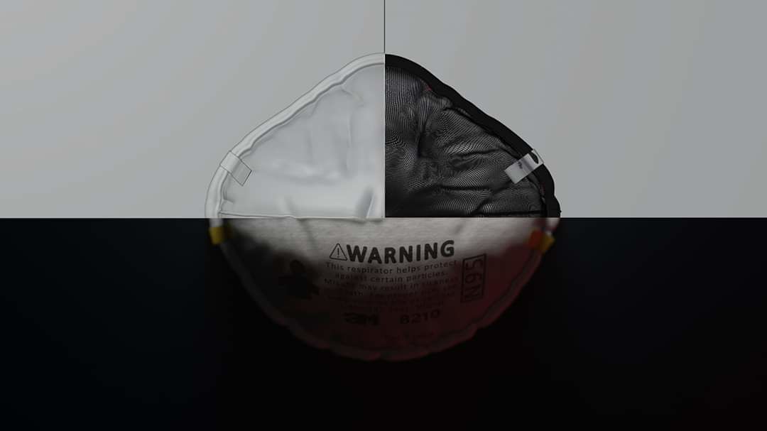 N95 Mask 3D model_2
