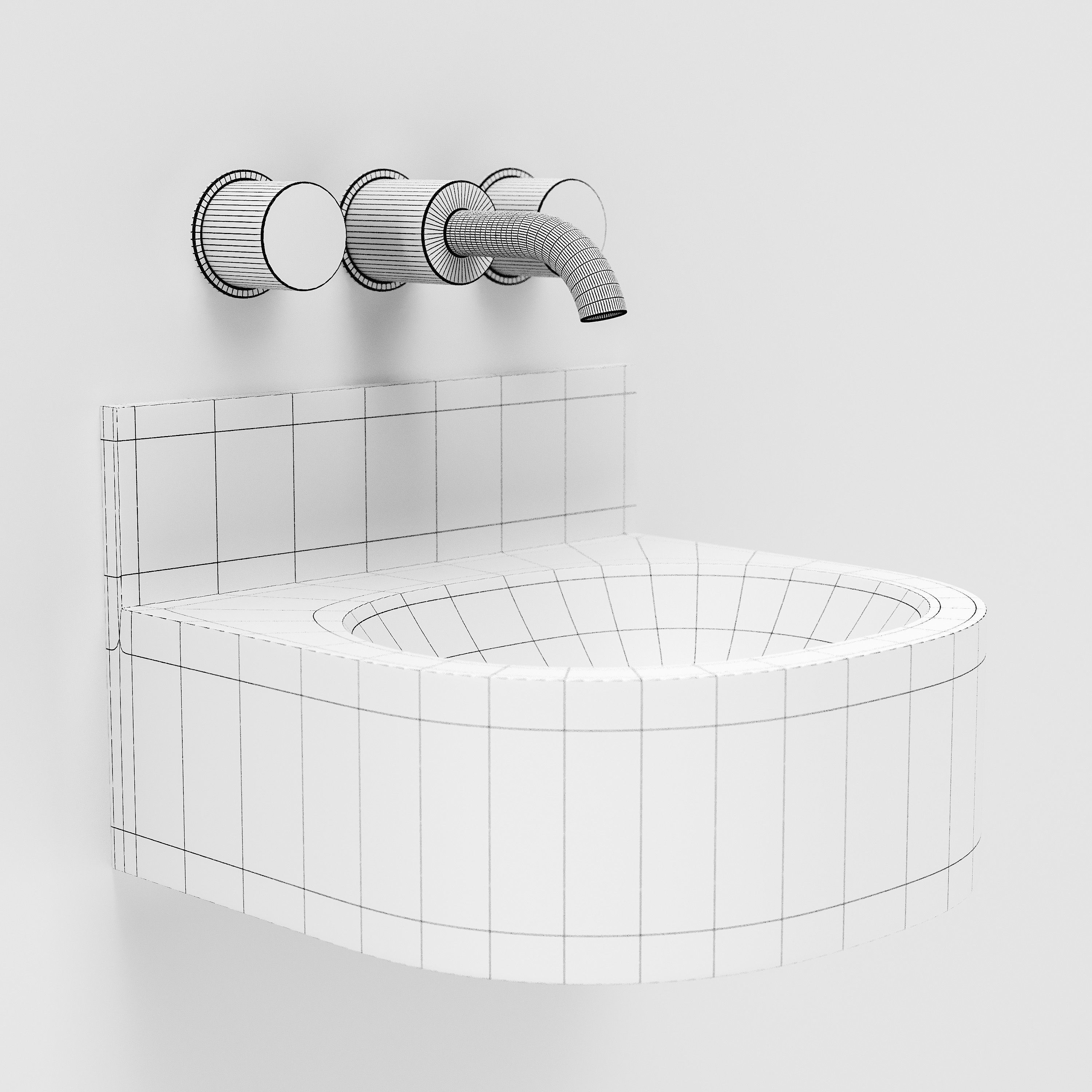 Stainless Steel WC 3D model_19