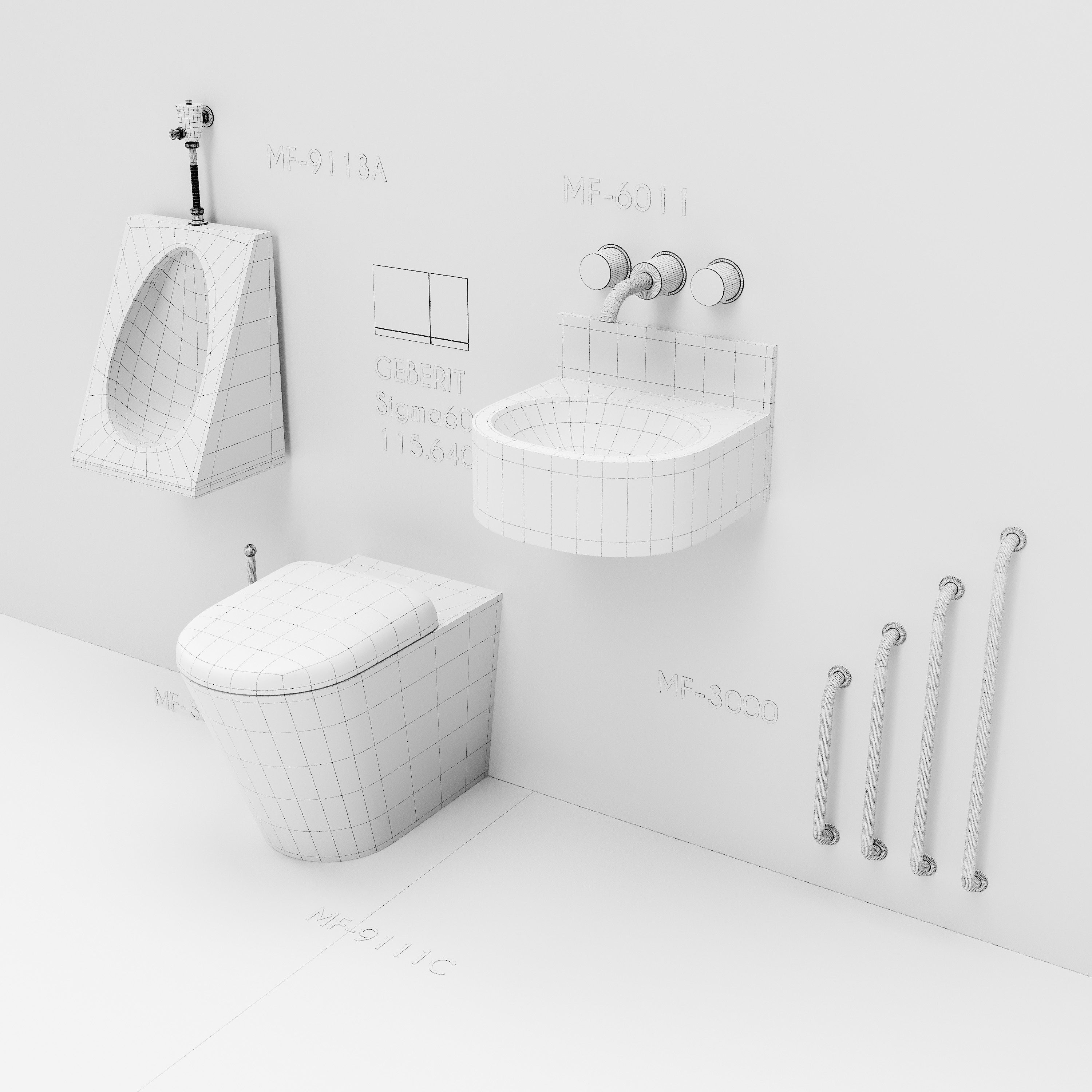 Stainless Steel WC 3D model_14