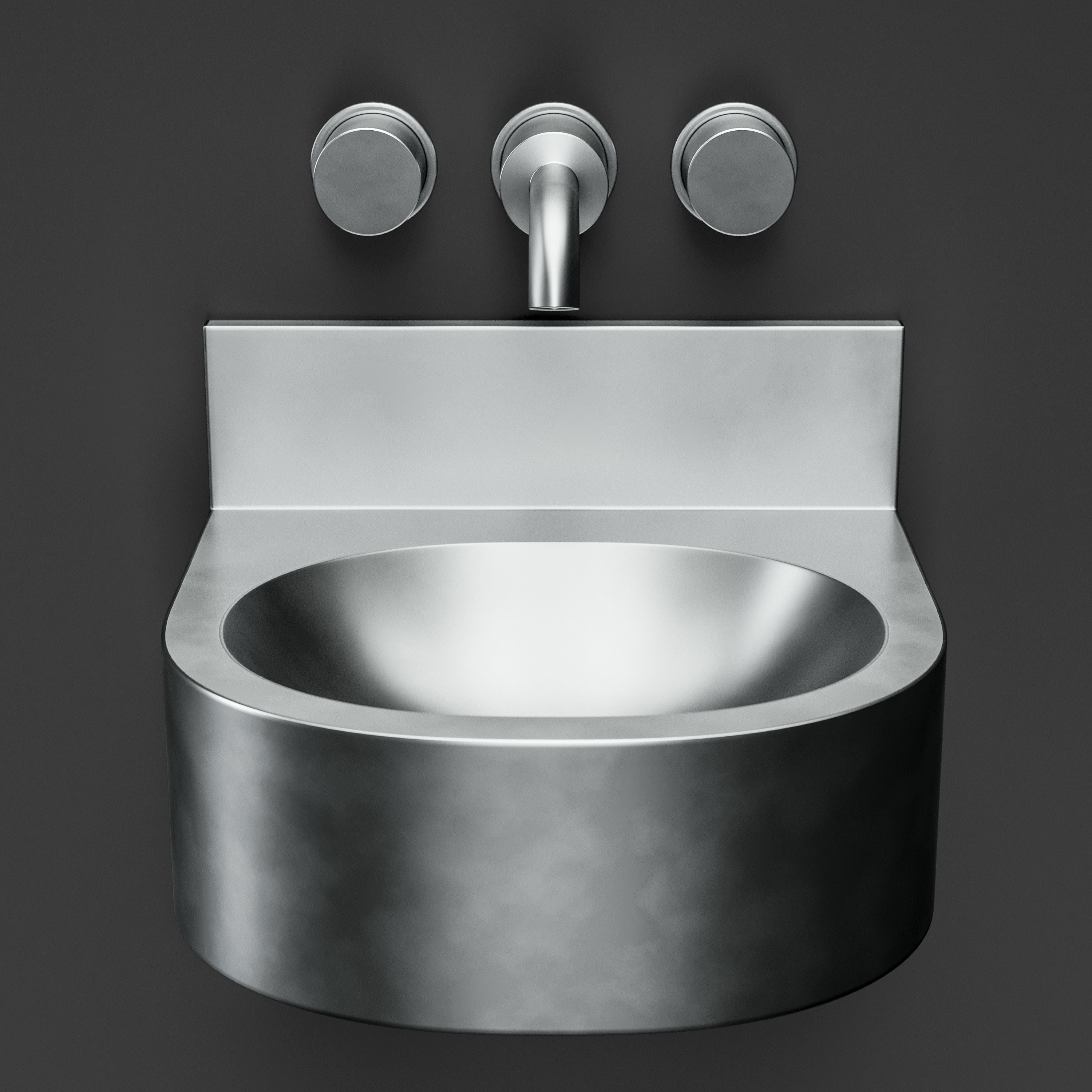 Stainless Steel WC 3D model_10