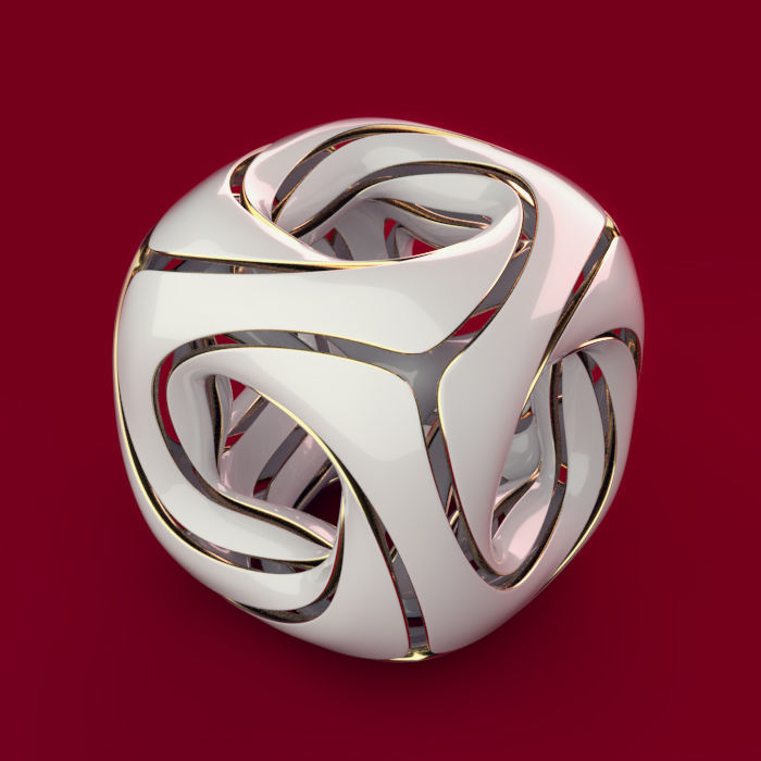 rounded cube 3D model_5