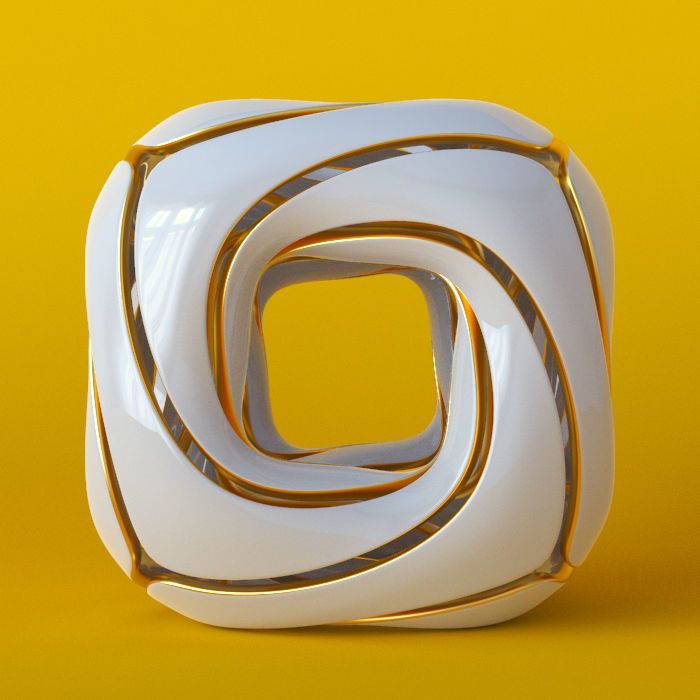 rounded cube 3D model_12