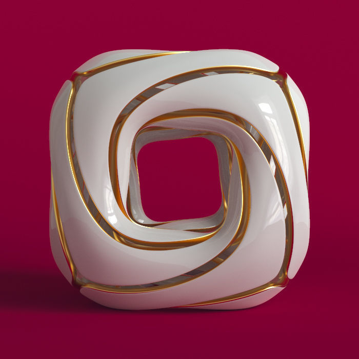 rounded cube 3D model_11