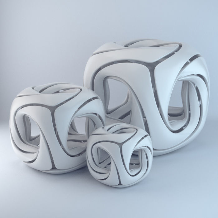 rounded cube 3D model_18