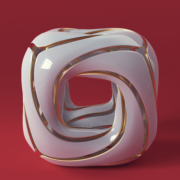 rounded cube 3D model_13