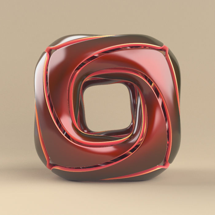 rounded cube 3D model_10