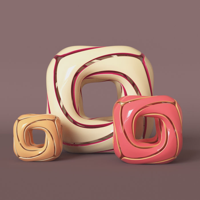 rounded cube 3D model_14