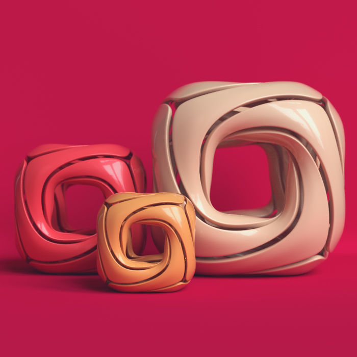 rounded cube 3D model_4