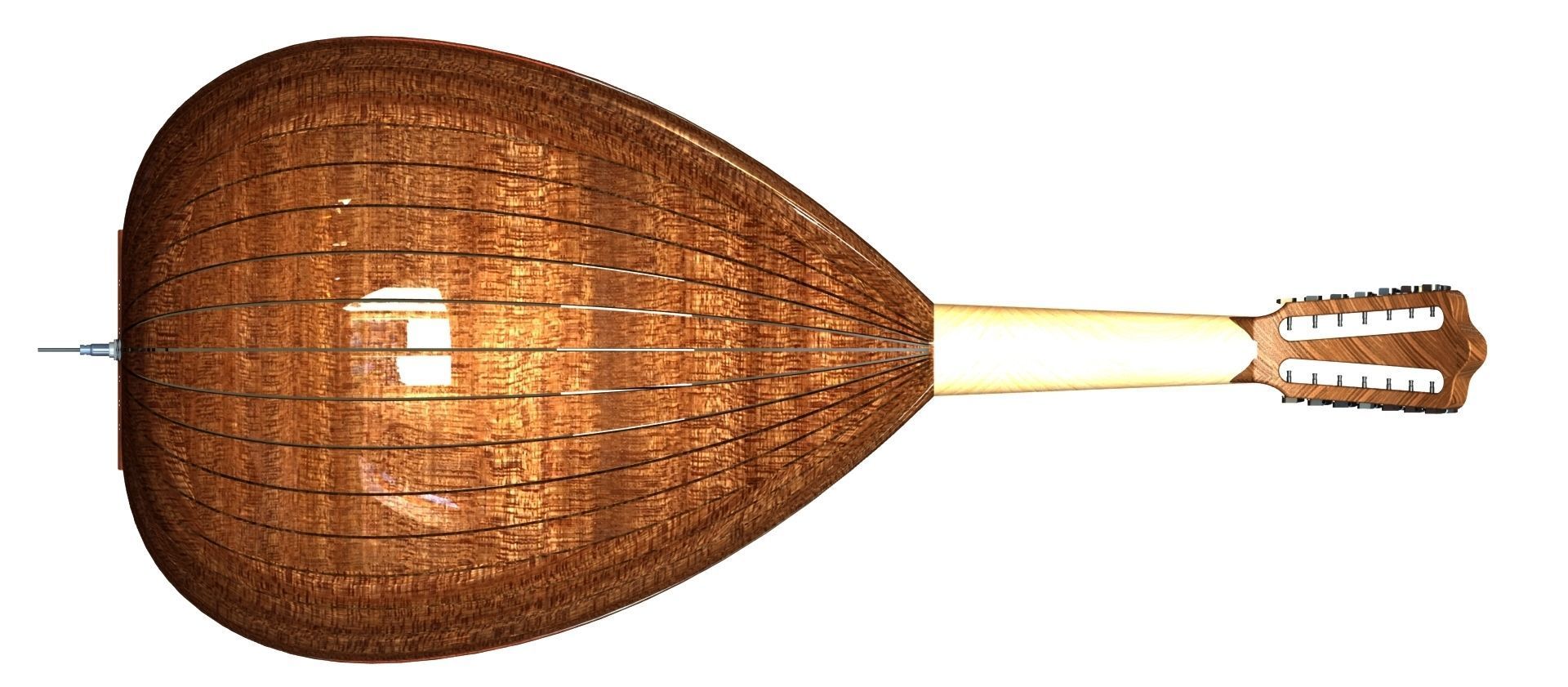 3D real scale IRAKI Oud 3D model_2