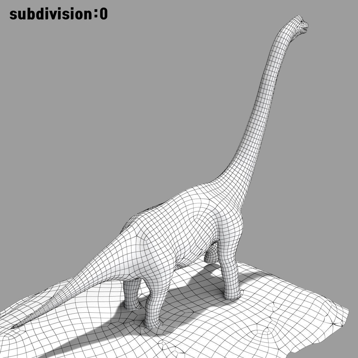 Brachiosaurus Rigged Low-poly 3D model_18