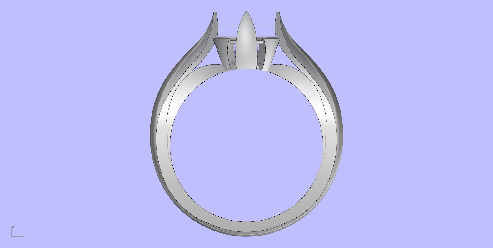 Antique Engangement Ring 3D print model_1